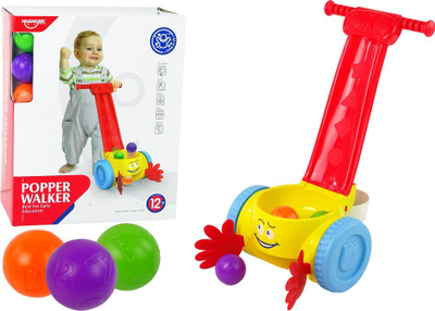 Lodër për ecje Walker Ball Collector, me toptha, shumëngjyrëshe