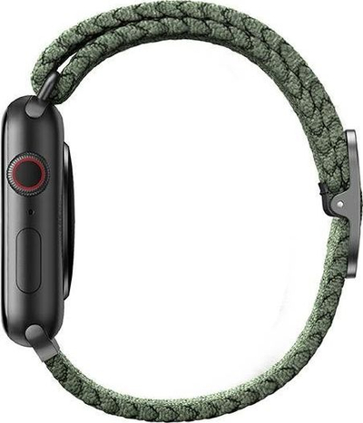 Rrip ore Uniq Aspen Braided, najlon i endur, 38 40 mm, jeshile Cypress