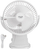 Ventilator tavoline Adler AD 7342, 15.5 cm, rikarikues me USB‑C, i bardhë