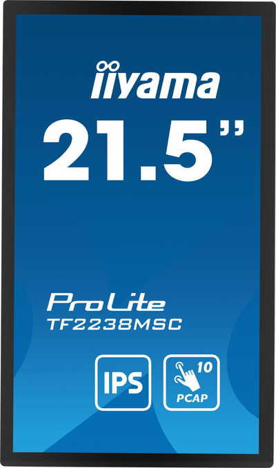 Монитор на допир iiyama ProLite TF2238MSC-B1, 22\", IPS, Full HD, црн