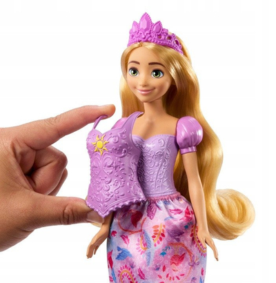 Kukull Disney Princess Rapunzel 2 in 1 Stories, me aksesorë, shumëngjyrëshe