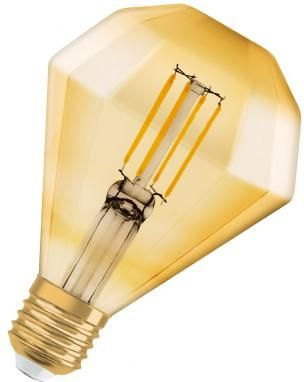 Llampë dekorative Osram LED Filament Diamond Vintage 1906, 4W, E27, dritë shumë e ngrohtë, ngjyrë ari