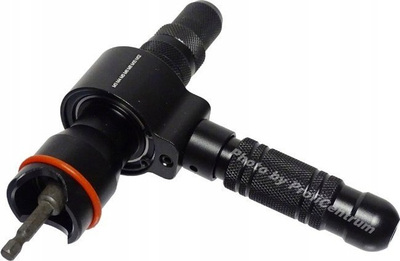 Set pistoletë për arra rivi 3 në 1, M3‑M12, 13 pjesë, i zi