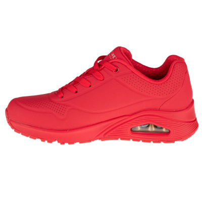 Atlete goca Skechers Uno Stand on Air W 73690, me Air Cooled Memory Foam, të kuqe