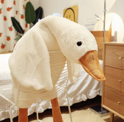 Gjelbër pelushi Kruzzel Goose 24720, maskot 130cm, i bardhë