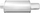 Shtypës zhurme pasmë universale, dalje 73x152mm, hyrje 63.5mm, çelik inox