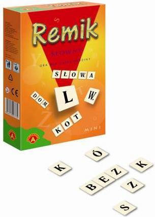 Lojë tavoline Alexander Word Rummy Mini, edukative, për kalamaj dhe të rritur, me shumë ngjyra