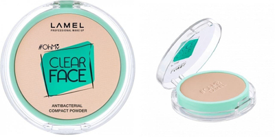 Pudër kompakte Lamel Oh My Clear Powder 401, 6g, Light Natural