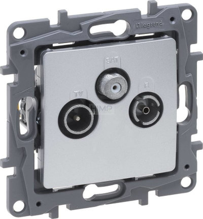 Prizë fundore TV RD SAT Legrand Niloe Selection 1.5 dB, Class A, alumini