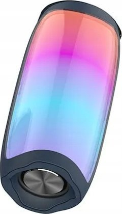Altoparlant Bluetooth WiWU Gonik Wireless Thunder P40, LED me shumë ngjyra, IPX6, gri