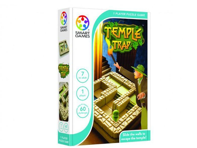 Логичка игра SmartGames Temple Trap, стратешко сложувалка, компактен формат, во повеќе бои