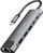 HUB USB Kruger&Matz KM0391.2, USB Type C në HDMI RJ45, 2x USB 3.0, gri