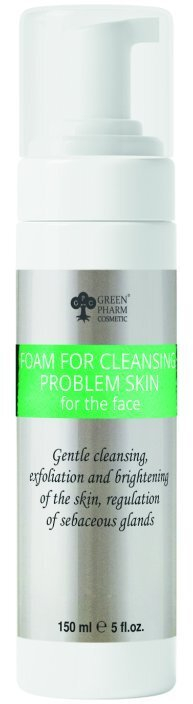 Пенеста пена за чистење лице Green Pharm Cosmetic, за проблематична кожа, 150 ml
