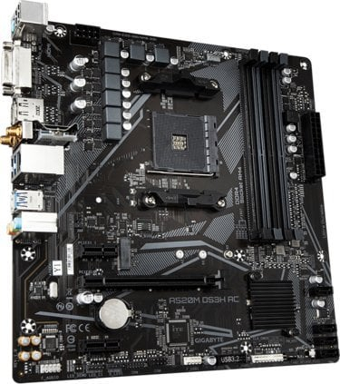 Pllakë amë Gigabyte A520M DS3H AC, socket AM4, DDR4, mATX