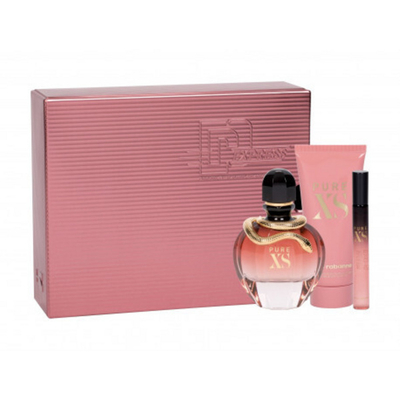 Set Paco Rabanne Pure XS For Her, Eau de Parfum 80 ml + losion për trup 100 ml + Eau de Parfum 10 ml