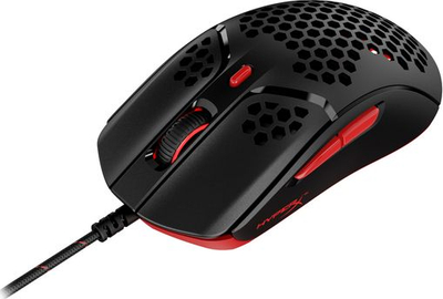 Гејминг глушец HyperX Pulsefire Haste, 16000 DPI, USB, црн со црвено