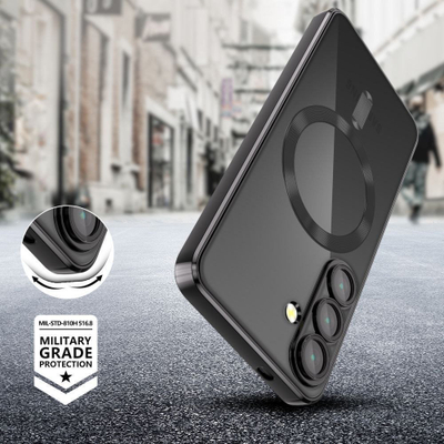 Футрола Tech-Protect MagFlex за Samsung Galaxy S25 Edge, MagSafe, транспарентна