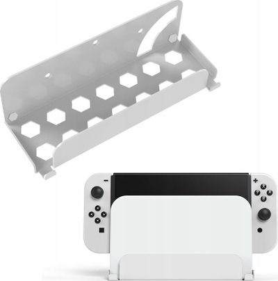 Mbajtëse muri JYS NS230 për Nintendo Switch dhe Switch OLED, metalike, e zezë