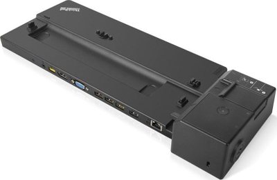 Dok stacioni Lenovo ThinkPad Basic Dock, për laptop, i zi