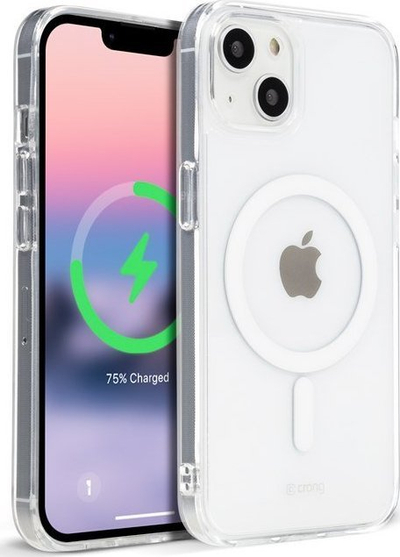 Maskë telefoni Crong Clear MAG Cover për iPhone 14 Plus, MagSafe, transparente