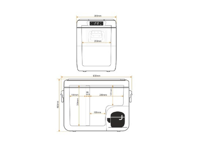 Frigorifer udhëtimi Yolco KX40, 34L, Dual Zone, i gjelbër