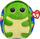 Lodër pelushi Ty Squishy Beanies Turtle, 10", breshkë me shumë ngjyra