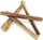 Жвакачка стапче за кучиња 4DOGS Bully Stick S, јунешко, 10 cm, природно
