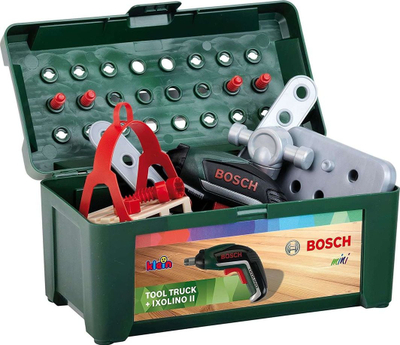 Set lodër Theo Klein Bosch Tool Truck me Ixolino, 86 pjesë, kamion 1:24, shumëngjyrësh