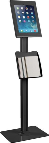 Stendë dyshemeje për tablet Maclean MC-867 B, për iPad Pro 12.9", me bravë sigurie, e zezë