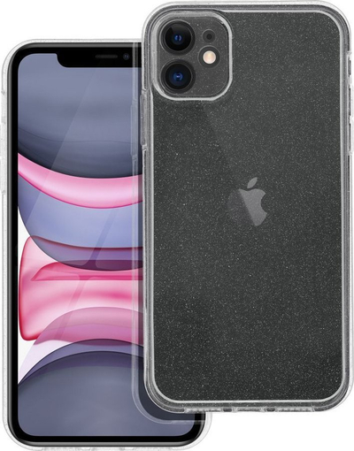 Mbulesë silikoni Blink për iPhone 11, transparente, me shkëlqim