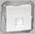 Kapak priza kompjuterike Kontakt-Simon Simon 82 TSI-82005-30, RJ45, me kapak mbrojtës, i bardhë