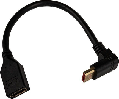 Adapter AV InLine, DisplayPort në DisplayPort, i zi