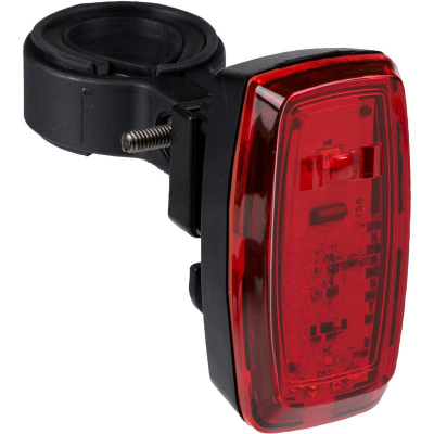 Dritë e pasme biçiklete Dunlop LED, që s’e kap uji IPX4, e certifikuar StVZO CE, e kuqe