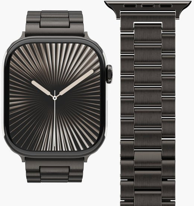 Rrip ore Vonmählen Link Bracelet 2 për Apple Watch, 44 mm, çelik inox 316L, gri granite
