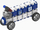 Set ndërtimi Clicformers Police Set, 72 copë, 7 në 1, blu e bardhë