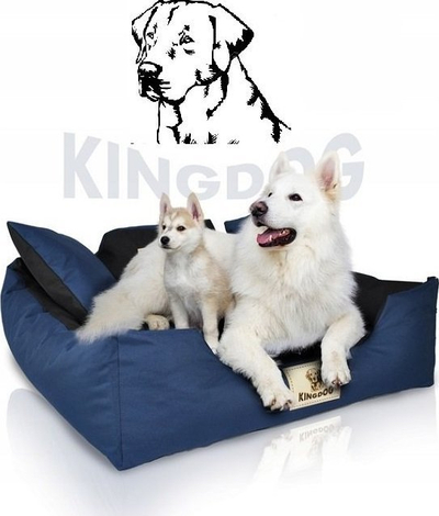Shtrat për qen Kingdog, 100x75 cm, që s’e merr uji, i kuq