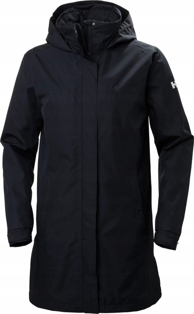 Pallto goca Helly Hansen W Aden Insulated Coat, që s’e kap uji, me kapuç, blu e errët
