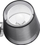 Lampë murale Beliani Columbia, metal, 28 cm, gri argjendi