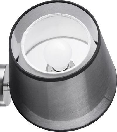 Lampë murale Beliani Columbia, metal, 28 cm, gri argjendi