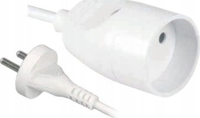 Zgjatëse elektrike Single PS-161, 5m, 10A 250V, e bardhë