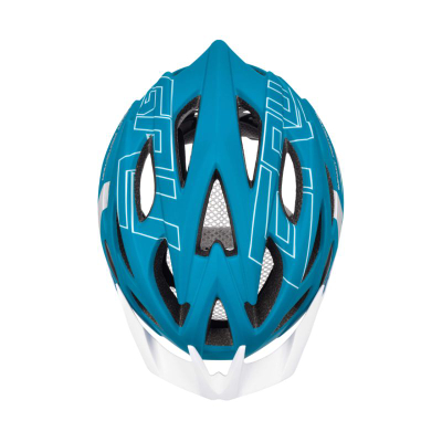 Helmet biçiklete Meteor MV29 Drizzle, rrugor, i rregullueshëm me mburojë, jeshil me të bardhë