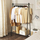 Stender për rroba Goodhome HSR23BK, metal, e zezë