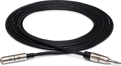 Kabëll zgjatues audio Hosa HXMM-010, 3.5mm TRS, 1m, i zi