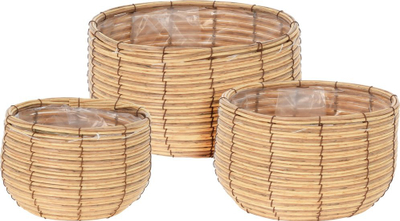 Vazo lulesh Koopman Spun Planter, 19.5 x 13 cm, material PP, gri