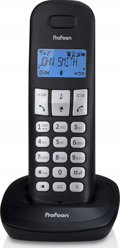 Telefoni wireless Profoon PDX-1130, set trefish DECT, Caller ID, i zi