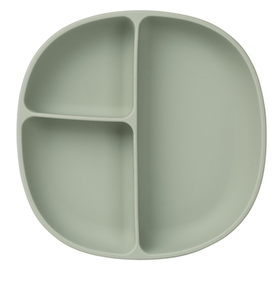 Pjatë silikoni për bebe b.box Silicone Plate, me kapak, me ndarje, Ocean