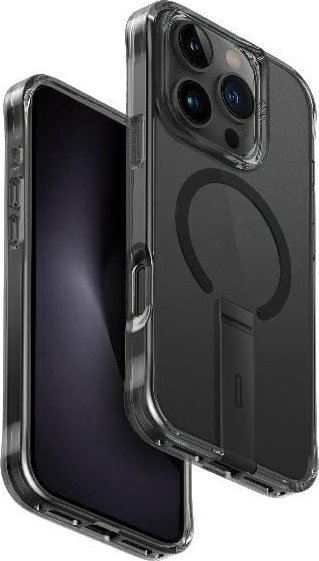 Mbulesë telefoni UNIQ Eleva për iPhone 16 Pro 6.3", me mbajtëse vertikale, e zezë