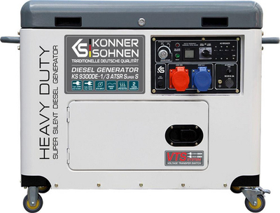 Дизел генератор Könner &amp; Söhnen KS 9300DE-1/3 ATSR, 7500 W 400 V, 6500 W 230 V