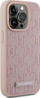 Mbrojtëse telefoni Karl Lagerfeld Monogram MagSafe për iPhone 15 Pro Max, lëkurë PU, rozë