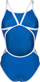 Едноделен костим за капење за жени Arena Icons Super Fly Solid, MaxLife Eco, UV 50+, сина и бела